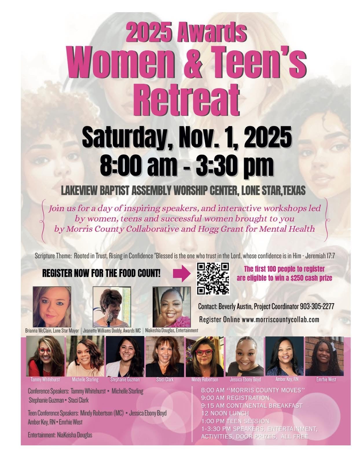 2025 Awards Women & Teen Retreat — event flyer